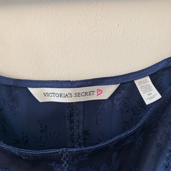 Vintage y2k Victoria’s Secret Babydoll Tank Sheer Size XS Blue Lingerie 2000's - Picture 9 of 9